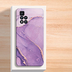 Custodia Silicone Gel Morbida Fantasia Modello Cover per Xiaomi Poco M4 Pro 5G Viola