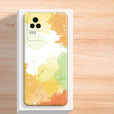 Custodia Silicone Gel Morbida Fantasia Modello Cover per Xiaomi Redmi K50 5G Giallo