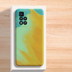 Custodia Silicone Gel Morbida Fantasia Modello Cover per Xiaomi Redmi Note 11 Pro+ Plus 5G Giallo