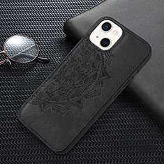 Custodia Silicone Gel Morbida Fantasia Modello Cover S01 per Apple iPhone 14 Nero