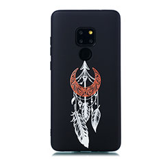 Custodia Silicone Gel Morbida Fantasia Modello Cover S01 per Huawei Mate 20 Nero