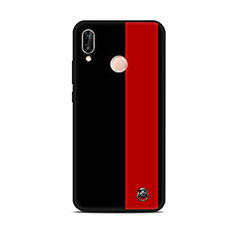 Custodia Silicone Gel Morbida Fantasia Modello Cover S01 per Huawei Nova 3e Rosso