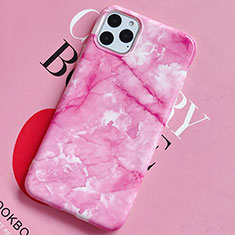 Custodia Silicone Gel Morbida Fantasia Modello Cover S02 per Apple iPhone 11 Pro Max Rosa