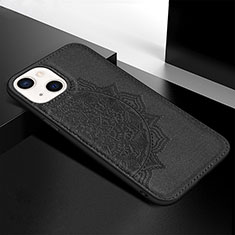 Custodia Silicone Gel Morbida Fantasia Modello Cover S05 per Apple iPhone 13 Nero