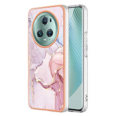 Custodia Silicone Gel Morbida Fantasia Modello Cover Y01B per Huawei Honor Magic5 Lite 5G Rosa