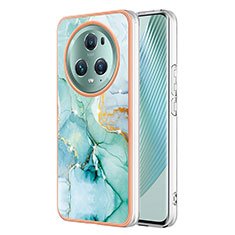 Custodia Silicone Gel Morbida Fantasia Modello Cover Y01B per Huawei Honor Magic5 Lite 5G Verde