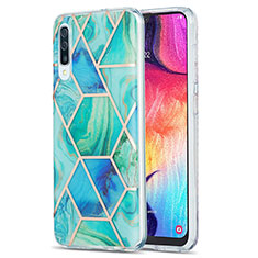 Custodia Silicone Gel Morbida Fantasia Modello Cover Y01B per Samsung Galaxy A30S Verde