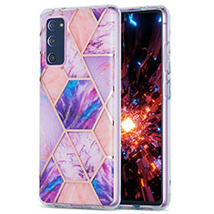 Custodia Silicone Gel Morbida Fantasia Modello Cover Y01B per Samsung Galaxy S20 Lite 5G Lavanda