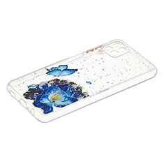 Custodia Silicone Gel Morbida Fantasia Modello Cover Y01X per Samsung Galaxy A12 5G Blu