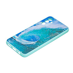 Custodia Silicone Gel Morbida Fantasia Modello Cover Y01X per Samsung Galaxy A13 5G Verde
