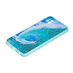 Custodia Silicone Gel Morbida Fantasia Modello Cover Y01X per Samsung Galaxy A22 5G Verde