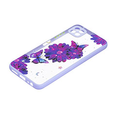 Custodia Silicone Gel Morbida Fantasia Modello Cover Y01X per Samsung Galaxy A22 5G Viola