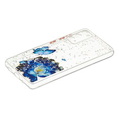 Custodia Silicone Gel Morbida Fantasia Modello Cover Y01X per Samsung Galaxy S20 Lite 5G Blu