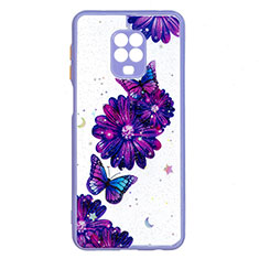 Custodia Silicone Gel Morbida Fantasia Modello Cover Y01X per Xiaomi Poco M2 Pro Viola