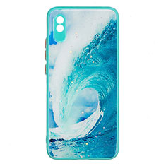 Custodia Silicone Gel Morbida Fantasia Modello Cover Y01X per Xiaomi Redmi 9A Verde