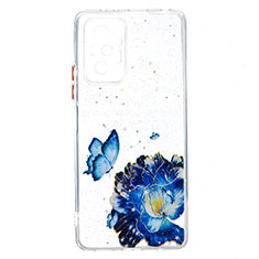 Custodia Silicone Gel Morbida Fantasia Modello Cover Y01X per Xiaomi Redmi Note 10 Pro 4G Blu