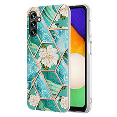 Custodia Silicone Gel Morbida Fantasia Modello Cover Y02B per Samsung Galaxy A04s Verde