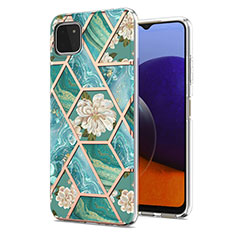 Custodia Silicone Gel Morbida Fantasia Modello Cover Y02B per Samsung Galaxy A22 5G Verde