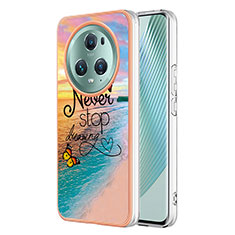 Custodia Silicone Gel Morbida Fantasia Modello Cover Y03B per Huawei Honor Magic5 Pro 5G Multicolore