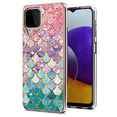 Custodia Silicone Gel Morbida Fantasia Modello Cover Y03B per Samsung Galaxy A22 4G Colorato