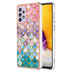 Custodia Silicone Gel Morbida Fantasia Modello Cover Y03B per Samsung Galaxy A73 5G Colorato