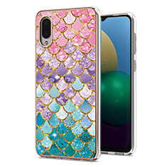 Custodia Silicone Gel Morbida Fantasia Modello Cover Y03B per Samsung Galaxy M02 Colorato