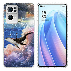 Custodia Silicone Gel Morbida Fantasia Modello Cover Y04B per Oppo Reno7 Pro 5G Multicolore