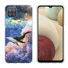 Custodia Silicone Gel Morbida Fantasia Modello Cover Y04B per Samsung Galaxy A12 5G Multicolore