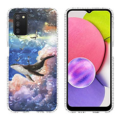 Custodia Silicone Gel Morbida Fantasia Modello Cover Y04B per Samsung Galaxy F02S SM-E025F Multicolore