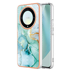 Custodia Silicone Gel Morbida Fantasia Modello Cover Y05B per Huawei Honor Magic5 Lite 5G Verde