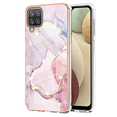 Custodia Silicone Gel Morbida Fantasia Modello Cover Y05B per Samsung Galaxy M12 Rosa