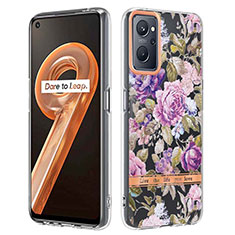 Custodia Silicone Gel Morbida Fantasia Modello Cover Y06B per Oppo A96 4G Lavanda