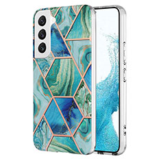 Custodia Silicone Gel Morbida Fantasia Modello Cover Y08B per Samsung Galaxy S21 5G Verde