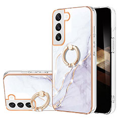 Custodia Silicone Gel Morbida Fantasia Modello Cover Y16B per Samsung Galaxy S24 5G Bianco