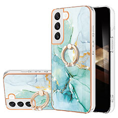 Custodia Silicone Gel Morbida Fantasia Modello Cover Y16B per Samsung Galaxy S24 5G Verde