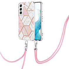 Custodia Silicone Gel Morbida Fantasia Modello Cover Y18B per Samsung Galaxy S21 5G Rosa