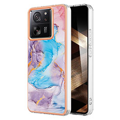 Custodia Silicone Gel Morbida Fantasia Modello Cover YB3 per Xiaomi Mi 13T 5G Blu