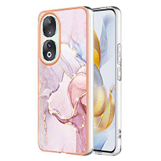 Custodia Silicone Gel Morbida Fantasia Modello Cover YB5 per Huawei Honor 90 5G Rosa
