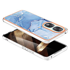 Custodia Silicone Gel Morbida Fantasia Modello Cover YB7 per Huawei Honor 90 5G Blu