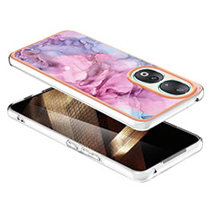 Custodia Silicone Gel Morbida Fantasia Modello Cover YB7 per Huawei Honor 90 5G Rosa