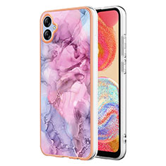 Custodia Silicone Gel Morbida Fantasia Modello Cover YB7 per Samsung Galaxy M04 Lavanda