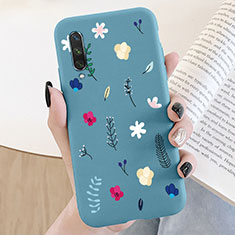 Custodia Silicone Gel Morbida Fiori Cover K07 per Xiaomi Mi A3 Multicolore