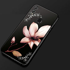 Custodia Silicone Gel Morbida Fiori Cover per Huawei Honor View 10 Lite Rosa