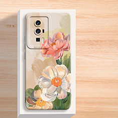 Custodia Silicone Gel Morbida Fiori Cover S01 per Xiaomi Poco F5 Pro 5G Multicolore