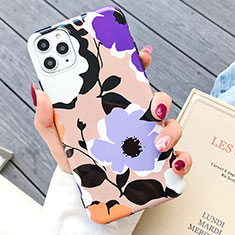 Custodia Silicone Gel Morbida Fiori Cover S03 per Apple iPhone 11 Pro Max Multicolore