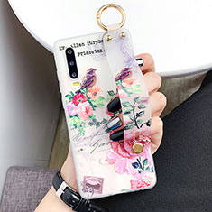 Custodia Silicone Gel Morbida Fiori Cover S05 per Huawei P30 Multicolore