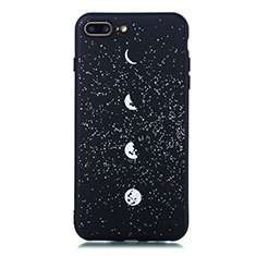 Custodia Silicone Gel Morbida Mistica Luna Stelle Cover per Apple iPhone 8 Plus Multicolore