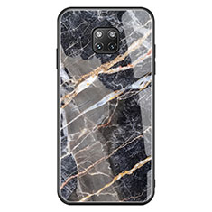 Custodia Silicone Laterale Fantasia Modello Specchio Cover K01 per Huawei Mate 20 Pro Nero