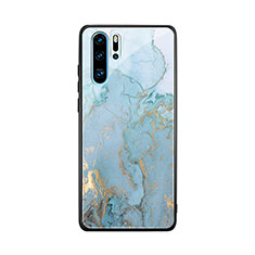 Custodia Silicone Laterale Fantasia Modello Specchio Cover K01 per Huawei P30 Pro New Edition Cielo Blu