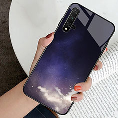 Custodia Silicone Laterale Fantasia Modello Specchio Cover per Huawei Honor 20 Viola